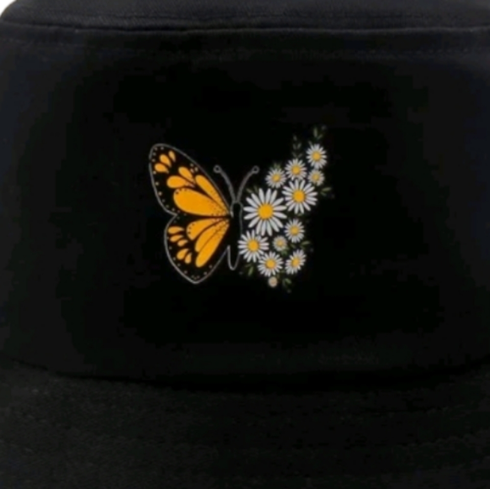 NEW! Packable Bucket hat - BQT butterfly 🦋  flowers graphics - Picture 8 of 10